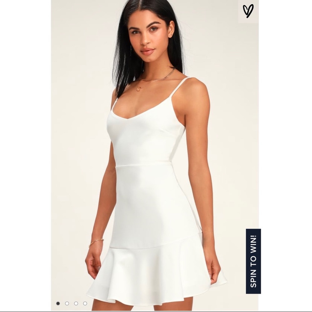 Lulus white mini dress
